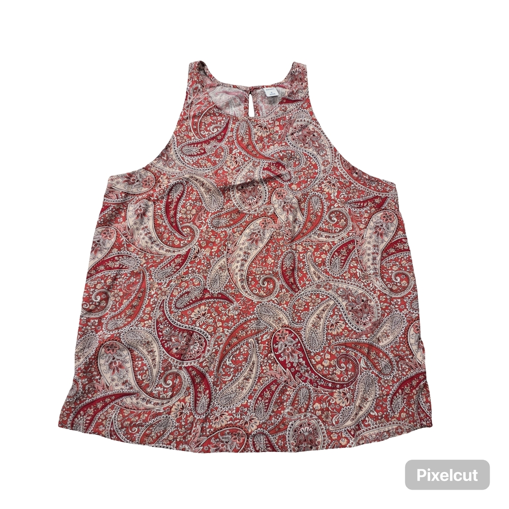 Old Navy Paisley Print Sleeveless Top Size Medium